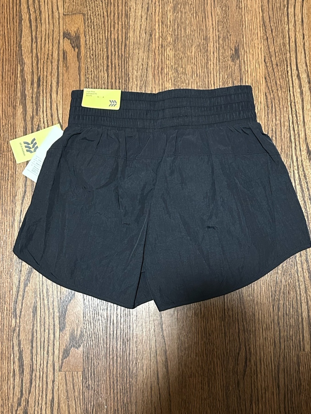 NWT All In Motion Girls Black High Rise Athletic Shorts L 10/12 - Picture 2 of 6